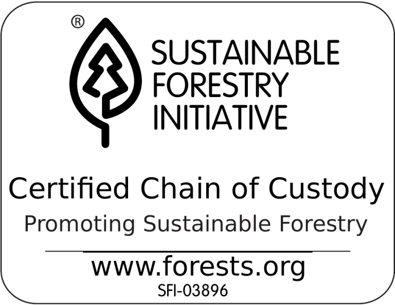 Sustainable Forestry Initiative Certified Chain of Custody logo